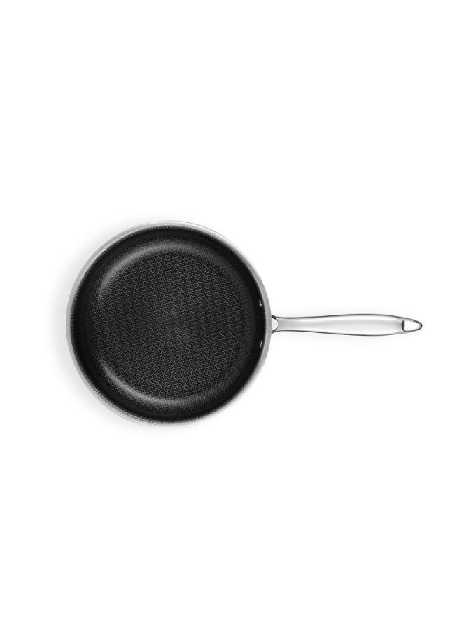 El Zenouki Stainless Steel Prime Frying Pan 26 cm-Silver - Image 5